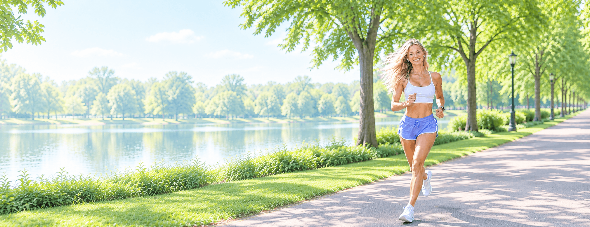 Person enjoying an active day outdoors