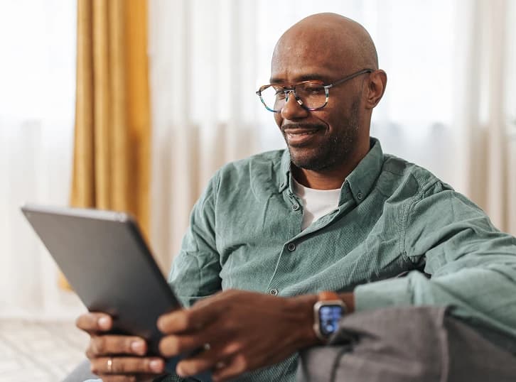Provider ready to connect with a patient online